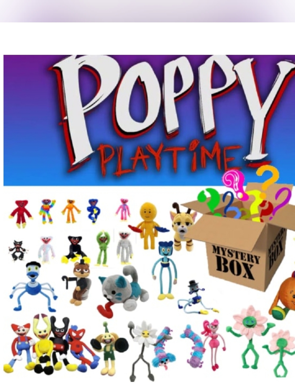 Huggy Wuggy from Poppy Playtime Plush Toy Mystery Box Randomly Picked by Seller